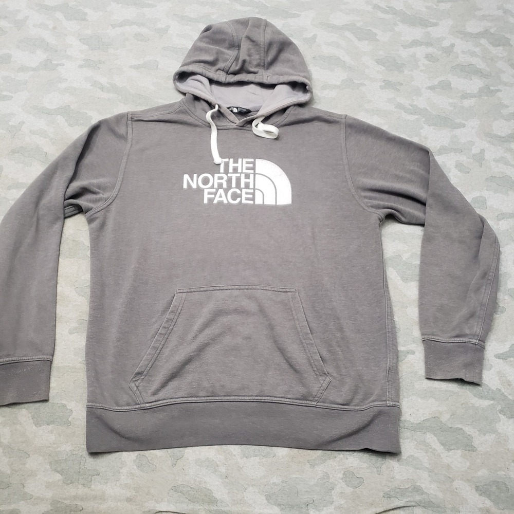 The North Face Sweatshirt Mens Large Gray Pullover Hoodie Gorpcore Outdoors Hike